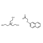 CAS#: 89026-22-2, 2-Hydroxy-N,N-bis(2-hydroxyethyl)ethanaminium (2-naphthyloxy)acetate