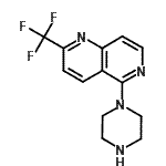 CAS#: 890302-17-7, 5-(1-Piperazinyl)-2-(trifluoromethyl)-1,6-naphthyridine