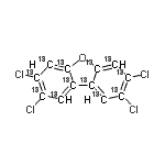 CAS#: 89059-46-1, 2,3,7,8-Tetrachloro(<sup>13</sup>C<sub>12</sub>)dibenzo[b,d]furan