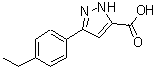 CAS#: 890591-84-1, 3-(4-Ethylphenyl)-1H-pyrazole-5-carboxylic acid