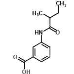 CAS#: 890983-61-6, 3-[(2-Methylbutanoyl)amino]benzoic acid