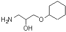 CAS 登录号：89100-83-4， 1-氨基-3-(环己基氧基)-2-丙醇