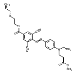 CAS#: 89138-27-2, 2-(Allyloxy)ethyl 3,5-dicyano-4-({4-[ethyl(3-methoxy-3-oxopropyl)amino]phenyl}diazenyl)benzoate