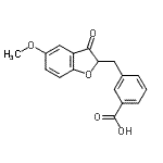 CAS#: 89139-28-6, 3-[(5-Methoxy-3-oxo-2,3-dihydro-1-benzofuran-2-yl)methyl]benzoic acid
