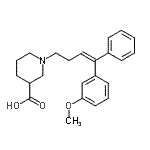 CAS#: 89203-60-1, 1-[(3Z)-4-(3-Methoxyphenyl)-4-phenyl-3-buten-1-yl]-3-piperidinecarboxylic acid