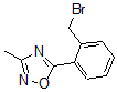CAS 登录号：892501-91-6， 5-[2-(溴甲基)苯基]-3-甲基-1,2,4-恶二唑