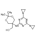 CAS#: 89286-76-0, (5-{[4,6-Bis(1-aziridinyl)-1,3,5-triazin-2-yl]amino}-2,2-dimethyl-1,3-dioxan-5-yl)methanol