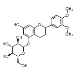 CAS 登录号：89289-91-8， [(S)-2-(3,4-二甲氧基苯基)-3,4-二氢-7-羟基-2H-1-苯并吡喃-5-基]beta-D-吡喃葡萄糖苷