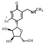 CAS#: 89314-80-7, 1-[(2R,3R,4S,5R)-3,4-dihydroxy-5-(hydroxymethyl)tetrahydrofuran-2-yl]-2-lambda<sup>1</sup>-selanyl-5-(methylaminomethyl)pyrimidin-4-one