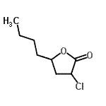 CAS 登录号：89344-85-4， 5-丁基-3-氯二氢-2(3H)-呋喃酮