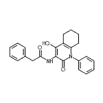 CAS#: 893601-70-2, N-(4-Hydroxy-2-oxo-1-phenyl-1,2,5,6,7,8-hexahydro-3-quinolinyl)-2-phenylacetamide