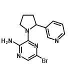 CAS 登录号：893612-17-4， 5-溴-3-[2-(3-吡啶基)-1-吡咯烷基]-2-吡嗪胺