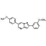 CAS#: 893613-17-7, 2-(3-Methoxyphenyl)-6-(4-methoxyphenyl)pyrazolo[1,5-a]pyrimidine