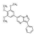 CAS#: 893613-41-7, 3-Phenyl-6-(3,4,5-trimethoxyphenyl)pyrazolo[1,5-a]pyrimidine