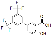 CAS 登录号：893638-28-3， 4-羟基-3',5'-二(三氟甲基)-[1,1'-联苯]-3-羧酸