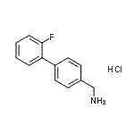 CAS 登录号：893649-05-3， 1-(2'-氟-4-联苯基)甲胺盐酸盐(1:1)
