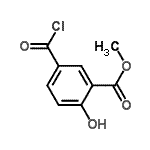 CAS 登录号：89366-33-6， 甲基5-(氯甲酰基)-2-羟基苯甲酸酯