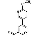 CAS # 893736-62-4, 3-(6-Methoxy-3-pyridinyl)benzaldehyde