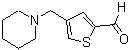 CAS#: 893745-85-2, 4-(1-Piperidinylmethyl)-2-thiophenecarbaldehyde