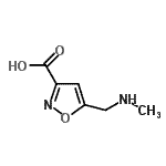 CAS#: 893749-64-9, 5-[(Methylamino)methyl]-1,2-oxazole-3-carboxylic acid