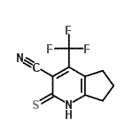 CAS#: 893757-46-5, 2-Thioxo-4-(trifluoromethyl)-2,5,6,7-tetrahydro-1H-cyclopenta[b]pyridine-3-carbonitrile