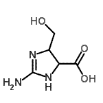 CAS#: 89417-96-9, 2-Amino-4-(hydroxymethyl)-4,5-dihydro-1H-imidazole-5-carboxylic acid