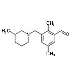 CAS#: 894213-72-0, 2,5-Dimethyl-3-[(3-methyl-1-piperidinyl)methyl]benzaldehyde