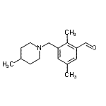 CAS#: 894213-77-5, 2,5-Dimethyl-3-[(4-methyl-1-piperidinyl)methyl]benzaldehyde