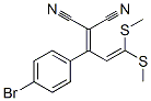 CAS 登录号：89482-72-4， 2-(4-溴苯基)-4,4-二(甲硫基)-1,3-丁二烯-1,1-二甲腈