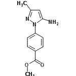 CAS 登录号：895042-62-3， 甲基4-(5-氨基-3-甲基-1H-吡唑-1-基)苯甲酸酯