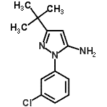CAS 登录号：895042-70-3， 1-(3-氯苯基)-3-(2-甲基-2-丙基)-1H-吡唑-5-胺