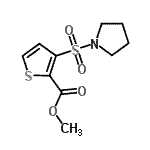 CAS 登录号：895261-88-8， 甲基3-(1-吡咯烷基磺酰基)-2-噻吩羧酸酯