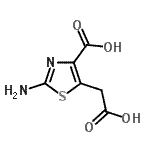 CAS#: 89640-87-9, 2-Amino-5-(carboxymethyl)-1,3-thiazole-4-carboxylic acid