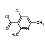 CAS 登录号：89662-90-8， 4-氯-2,6-二甲基烟酰氯化物