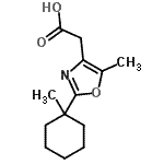 CAS#: 89724-35-6, [5-Methyl-2-(1-methylcyclohexyl)-1,3-oxazol-4-yl]acetic acid
