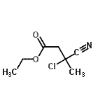 CAS#: 89728-34-7, Ethyl 3-chloro-3-cyanobutanoate