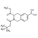 CAS#: 897375-70-1, [3-(Methoxycarbonyl)-2-{[(2-methyl-2-propanyl)oxy]carbonyl}-1,2,3,4-tetrahydro-6-isoquinolinyl]boronic acid
