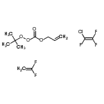 CAS#: 89823-13-2, allyl tert-butoxy carbonate; 1-chloro-1,2,2-trifluoro-ethylene; 1,1-difluoroethylene