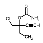 CAS#: 89850-57-7, 3-(Chloromethyl)-1-pentyn-3-yl carbamate