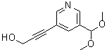 CAS#: 898561-64-3, 3-[5-(Dimethoxymethyl)-3-pyridinyl]-2-propyn-1-ol