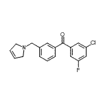 CAS#: 898749-41-2, (3-Chloro-5-fluorophenyl)[3-(2,5-dihydro-1H-pyrrol-1-ylmethyl)phenyl]methanone