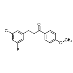 CAS#: 898750-19-1, 3-(3-Chloro-5-fluorophenyl)-1-(4-methoxyphenyl)-1-propanone