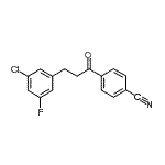 CAS#: 898750-28-2, 4-[3-(3-Chloro-5-fluorophenyl)propanoyl]benzonitrile