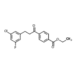 CAS 登录号：898750-37-3， 乙基4-[3-(3-氯-5-氟苯基)丙酰]苯甲酸酯