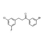 CAS # 898750-46-4, 1-(3-Bromophenyl)-3-(3-chloro-5-fluorophenyl)-1-propanone