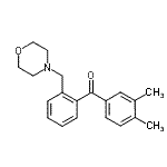 CAS 登录号：898750-56-6， (3,4-二甲基苯基)[2-(4-吗啉基甲基)苯基]甲酮
