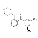 CAS 登录号：898750-59-9， (3,5-二甲基苯基)[2-(4-吗啉基甲基)苯基]甲酮