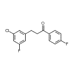 CAS 登录号：898750-61-3， 3-(3-氯-5-氟苯基)-1-(4-氟苯基)-1-丙酮