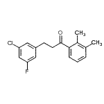 CAS 登录号：898750-64-6， 3-(3-氯-5-氟苯基)-1-(2,3-二甲基苯基)-1-丙酮