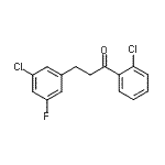 CAS 登录号：898750-91-9， 3-(3-氯-5-氟苯基)-1-(2-氯苯基)-1-丙酮